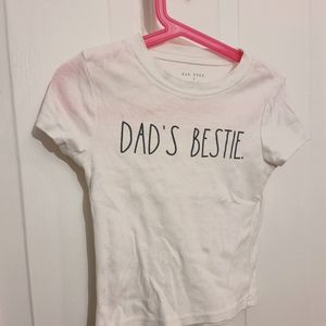 💰3 for $30. Kid's cotton t-shirt. Size 6. Fits small. Dad's Bestie ❤